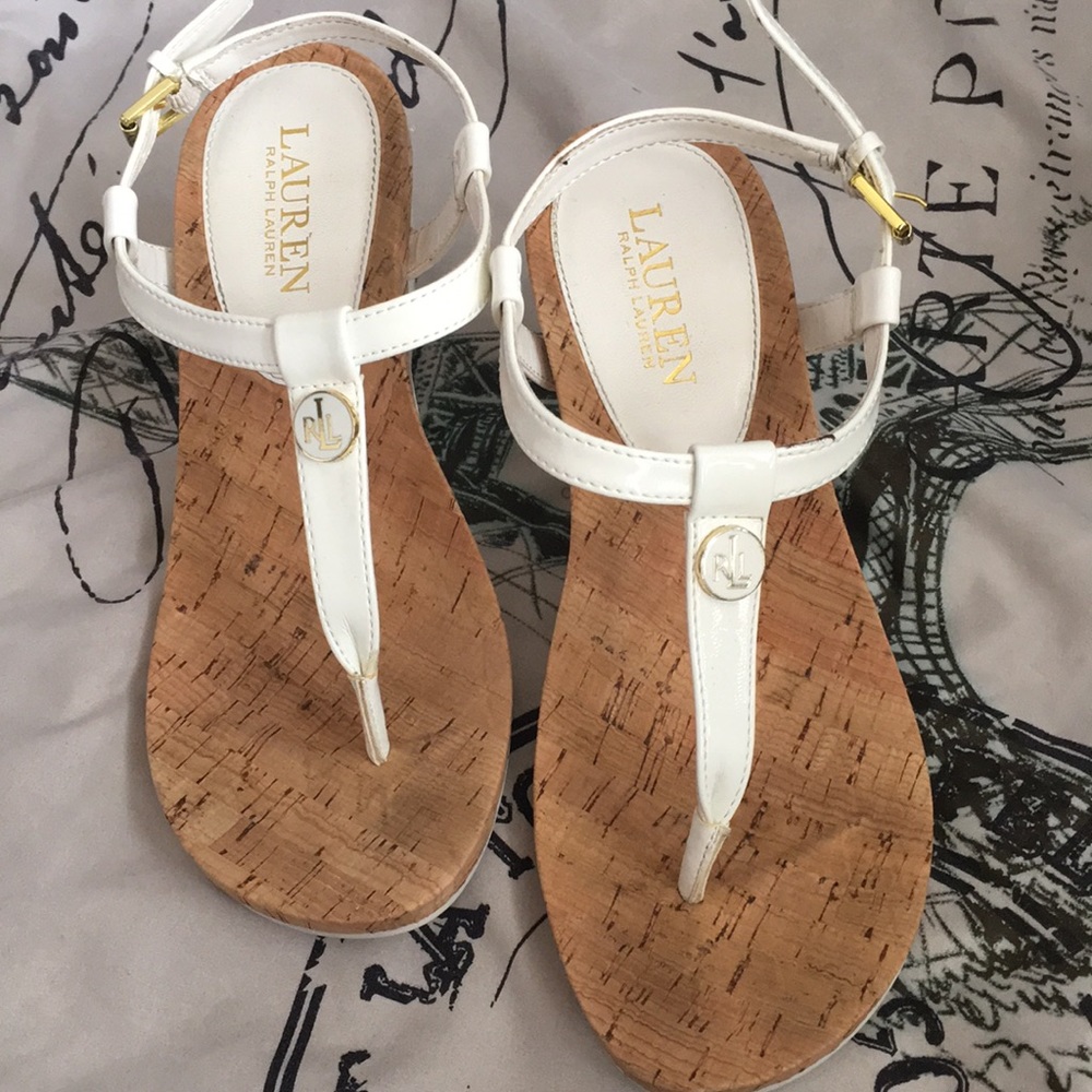 Lauren Ralph Lauren thong wedge sandals
